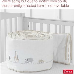 Pottery Barn Baby Crib Bumper